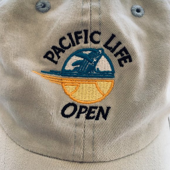 FILA Collectable Grey Pacific Life Open Tennis Tournament Hat Indian Wells CA Gr - Picture 2 of 6